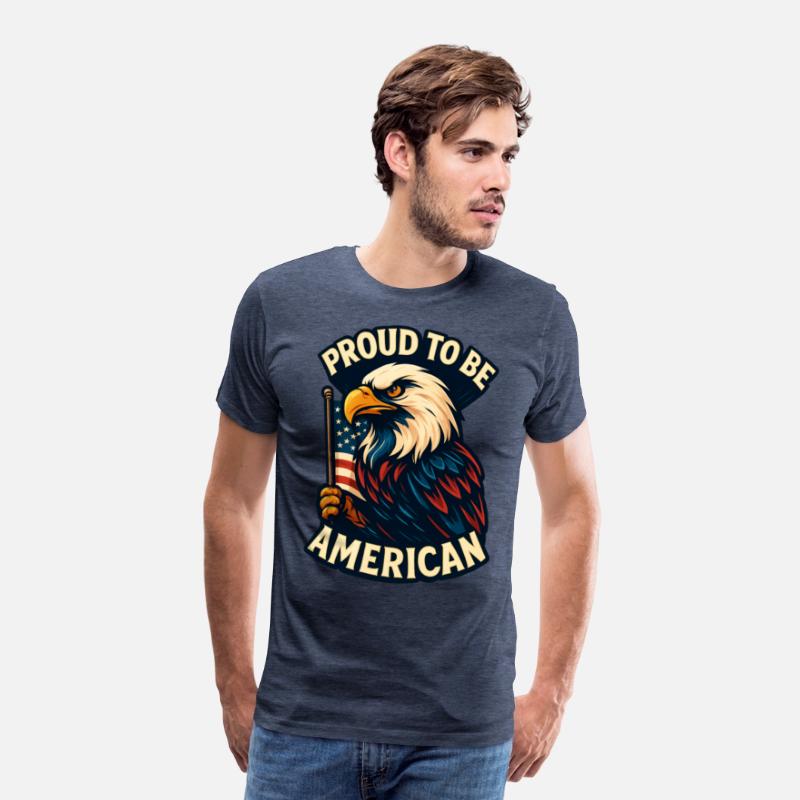 Bold Patriotic Eagle American Flag Design