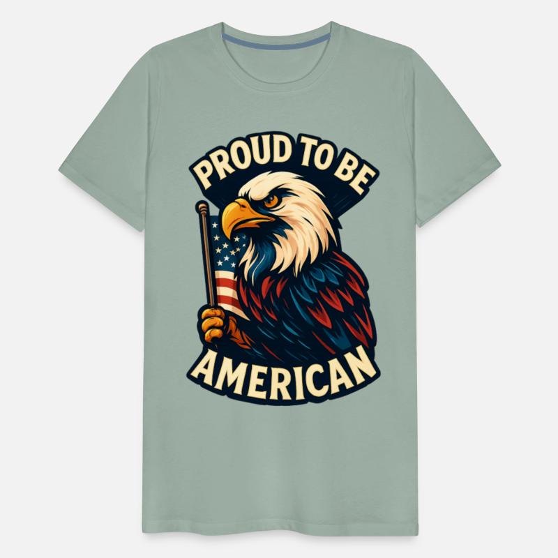 Bold Patriotic Eagle American Flag Design