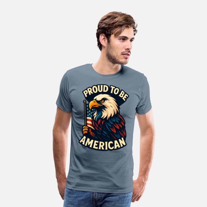 Bold Patriotic Eagle American Flag Design