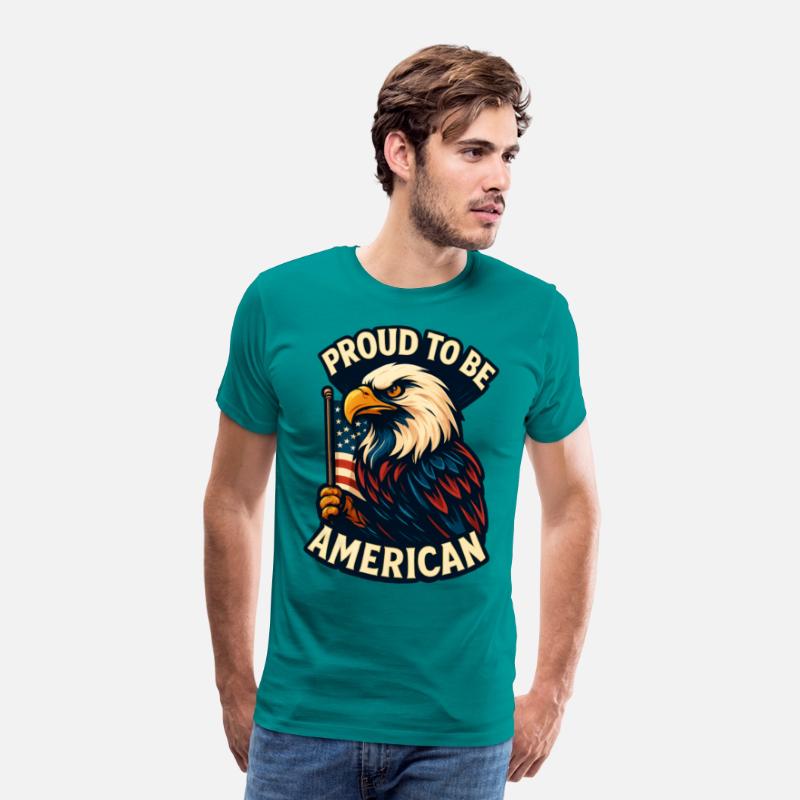 Bold Patriotic Eagle American Flag Design