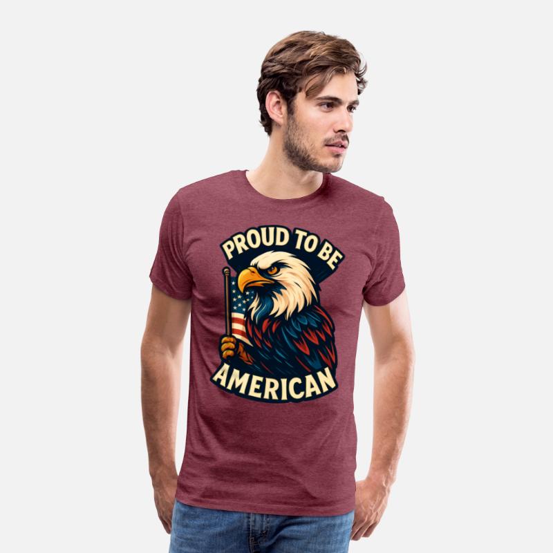Bold Patriotic Eagle American Flag Design