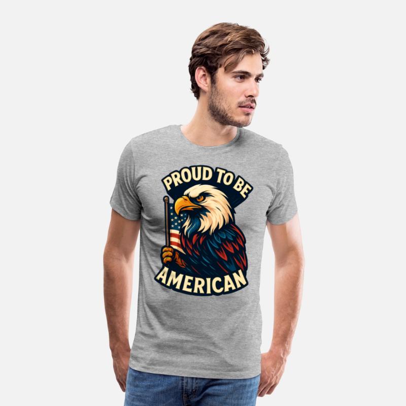 Bold Patriotic Eagle American Flag Design