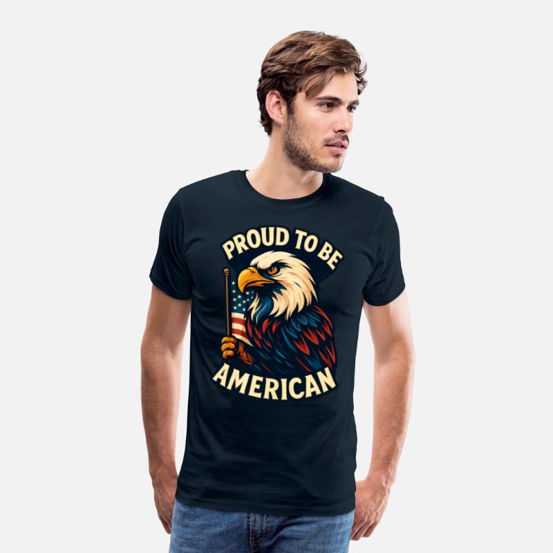 Bold Patriotic Eagle American Flag Design