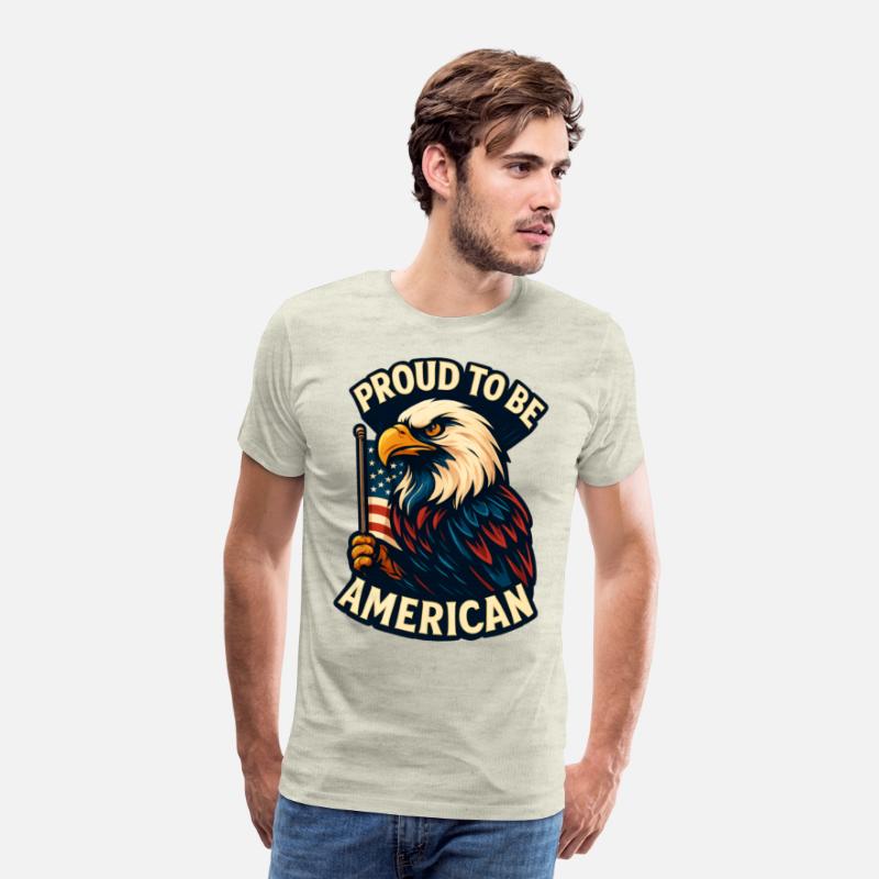 Bold Patriotic Eagle American Flag Design