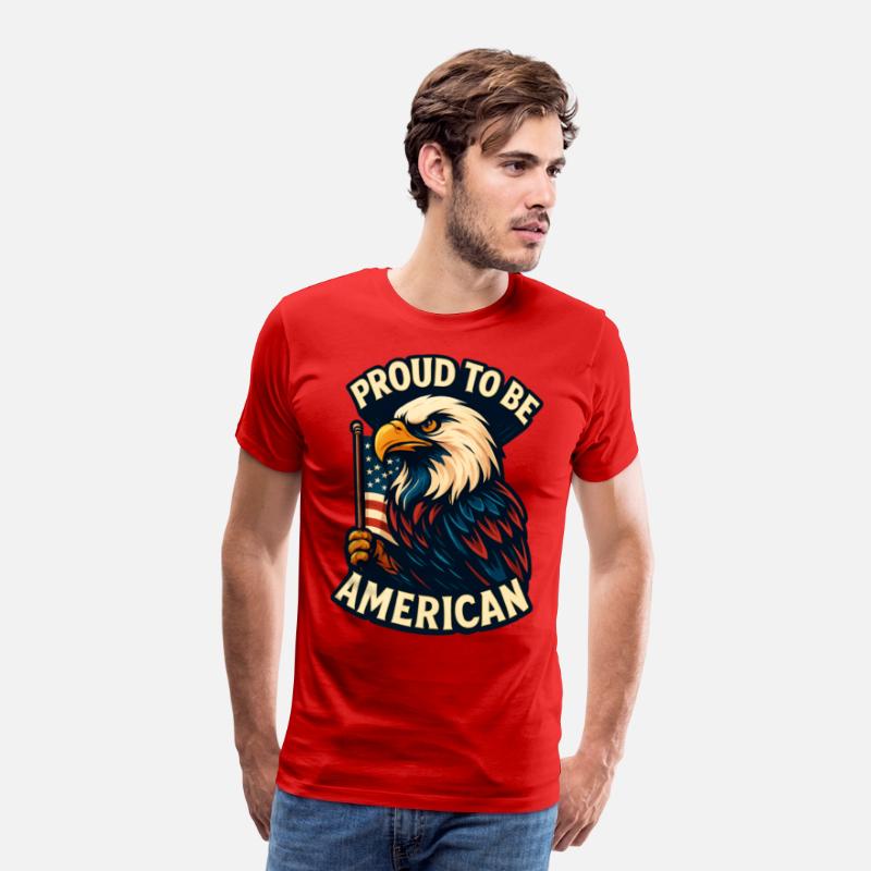Bold Patriotic Eagle American Flag Design