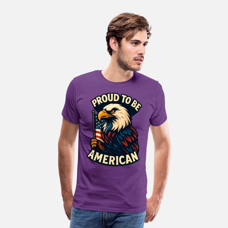 Bold Patriotic Eagle American Flag Design