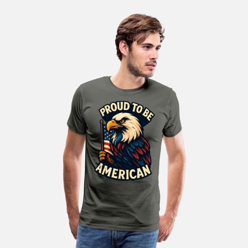 Bold Patriotic Eagle American Flag Design