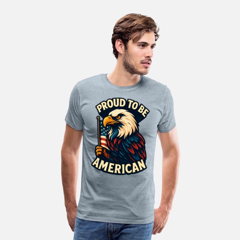 Bold Patriotic Eagle American Flag Design