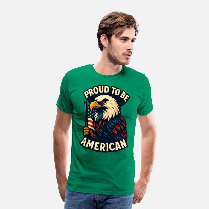 Bold Patriotic Eagle American Flag Design