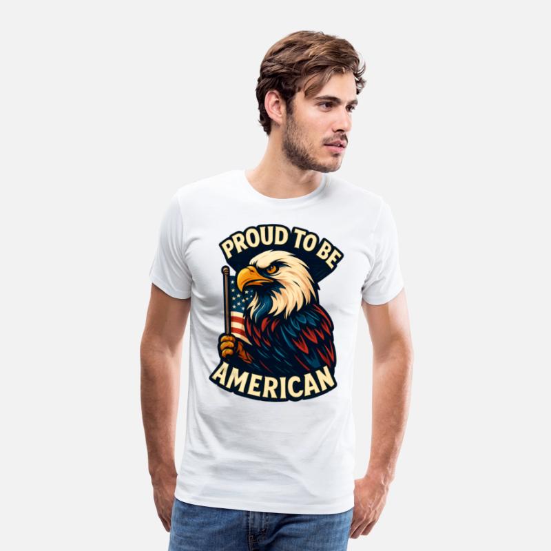 Bold Patriotic Eagle American Flag Design
