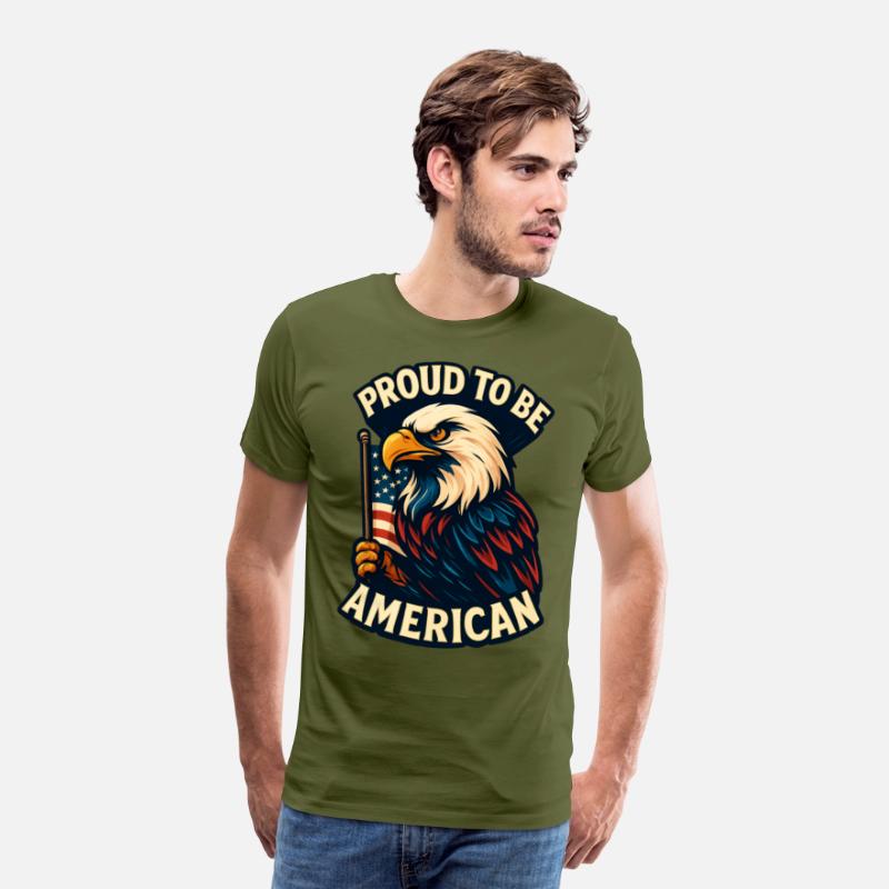 Bold Patriotic Eagle American Flag Design