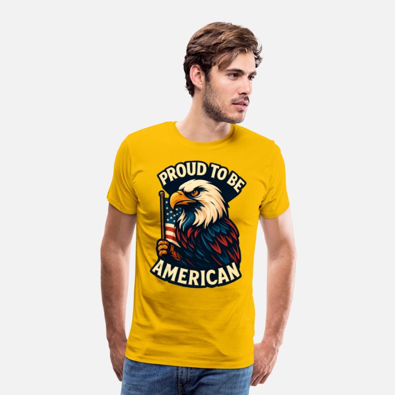 Bold Patriotic Eagle American Flag Design