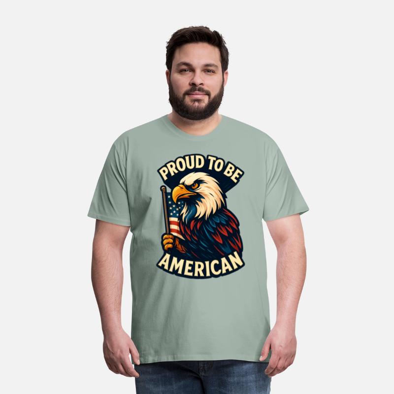 Bold Patriotic Eagle American Flag Design
