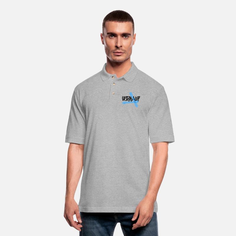 Bold “VERKAUF” Graffiti Style with Blue Brush Stro