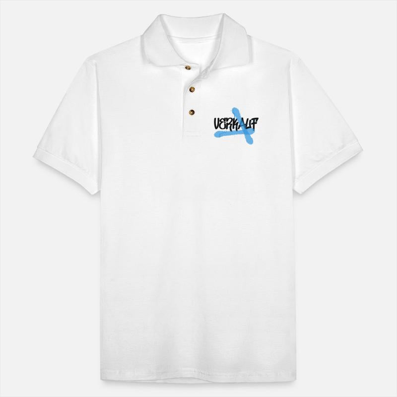 Bold “VERKAUF” Graffiti Style with Blue Brush Stro