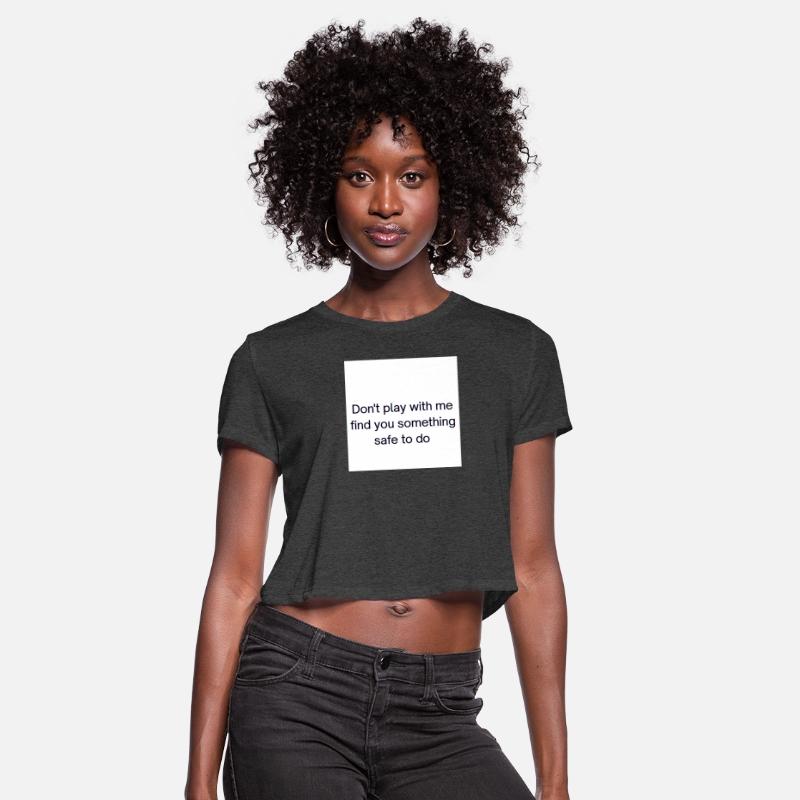 Bold Warning Slogan Graphic T-Shirt