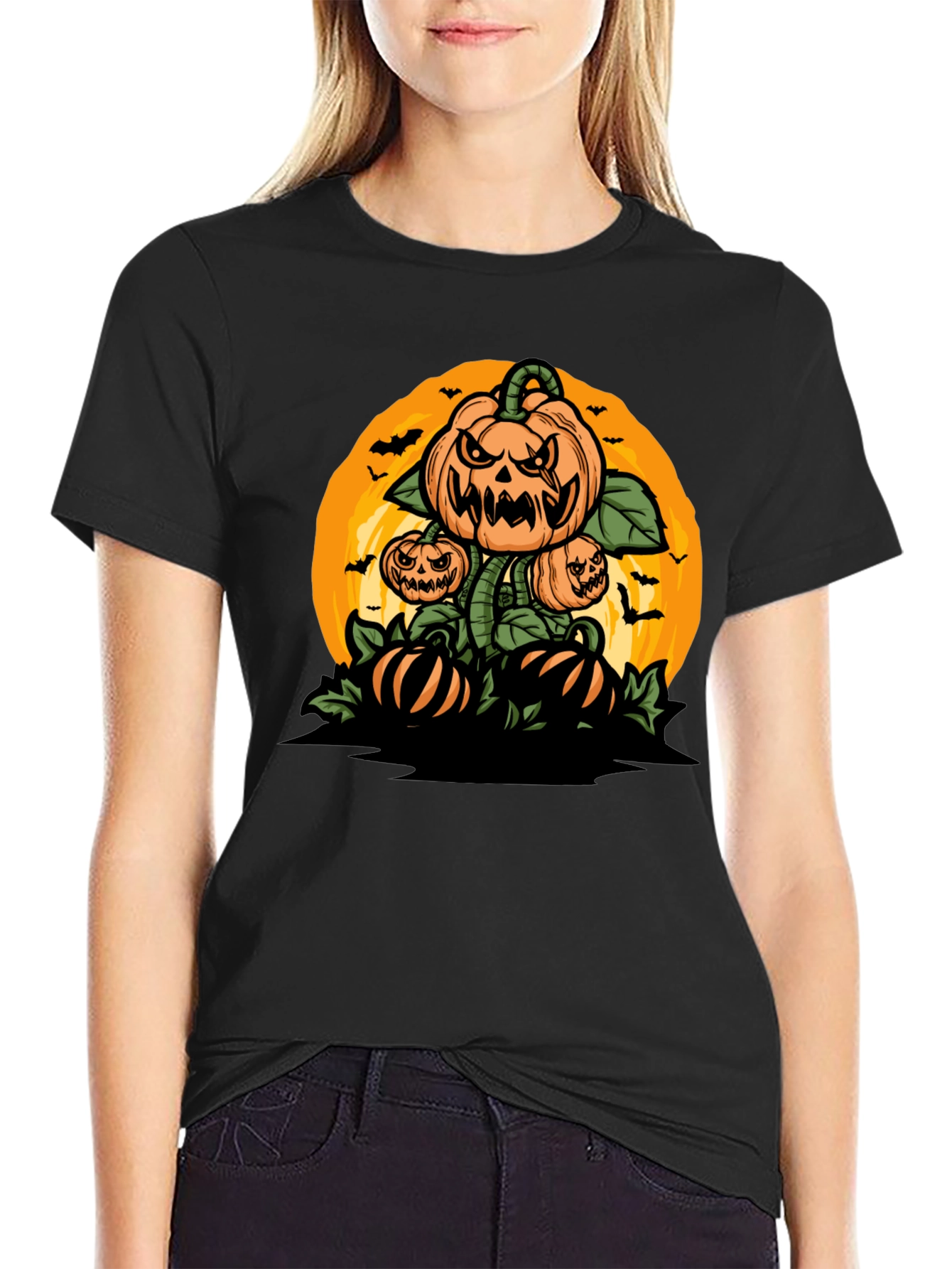 Halloween Pumpkin Patch Graphic Tee