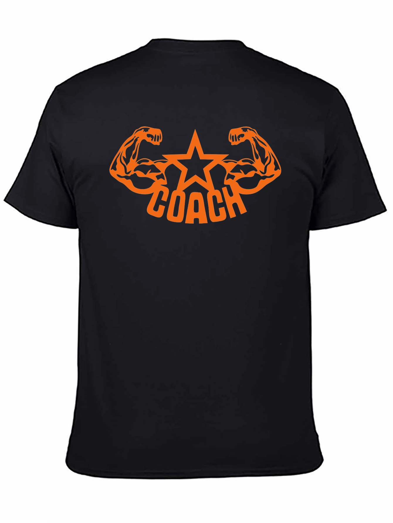 Coach Star Muscle T-Shirt - Black Gym Training Apparel