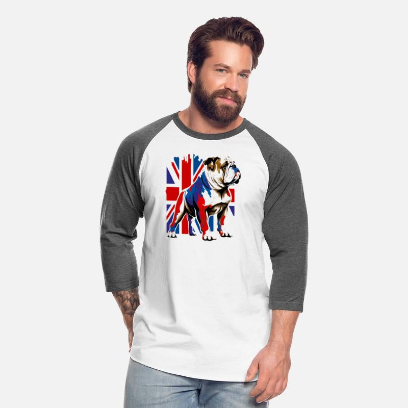 British Bulldog With Union Jack Flag King Charles