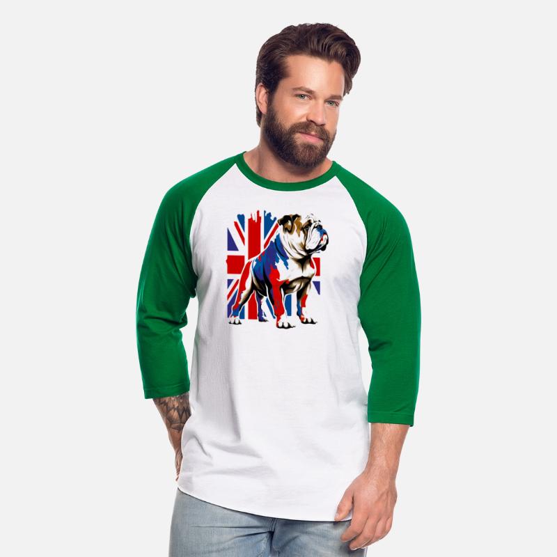 British Bulldog With Union Jack Flag King Charles