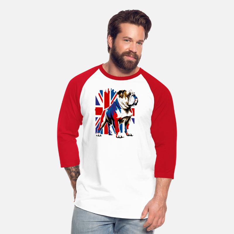 British Bulldog With Union Jack Flag King Charles