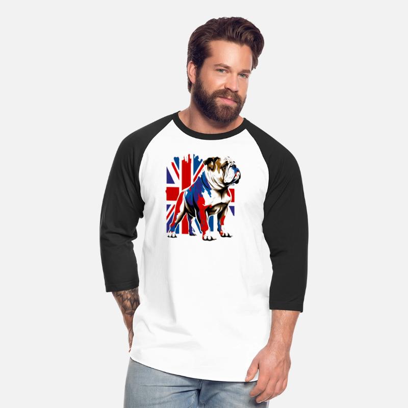 British Bulldog With Union Jack Flag King Charles