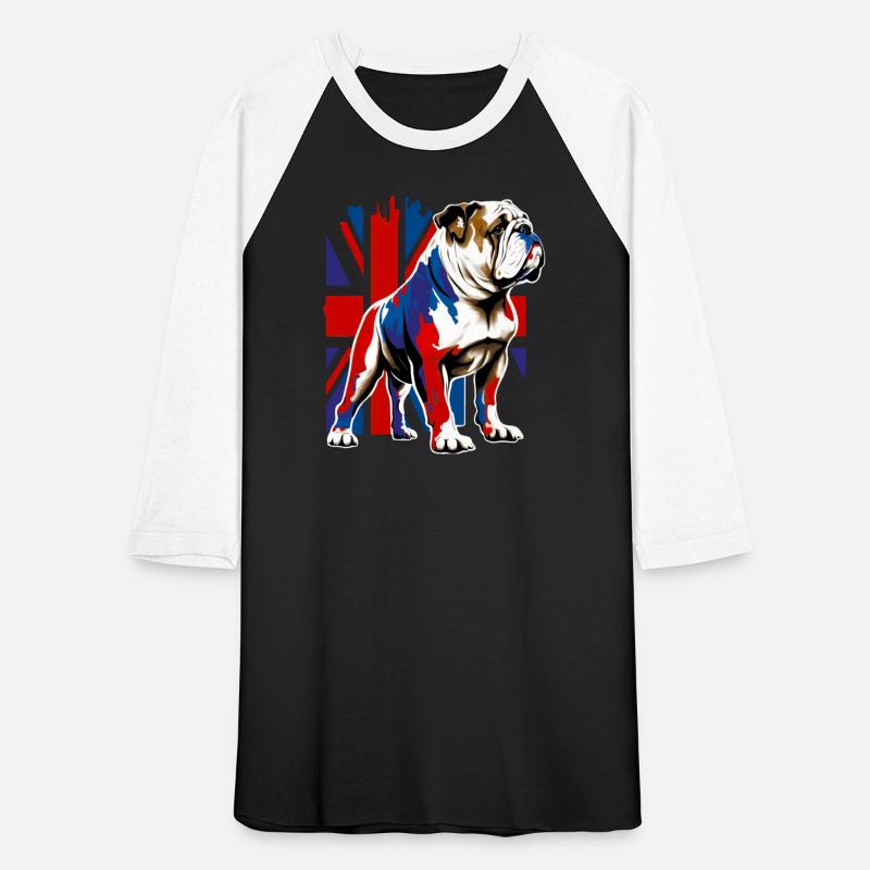 British Bulldog With Union Jack Flag King Charles