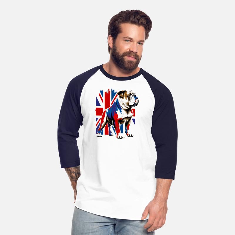 British Bulldog With Union Jack Flag King Charles