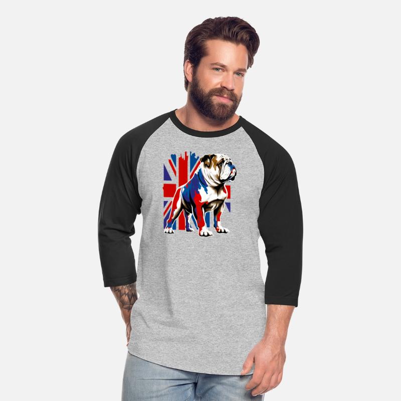 British Bulldog With Union Jack Flag King Charles