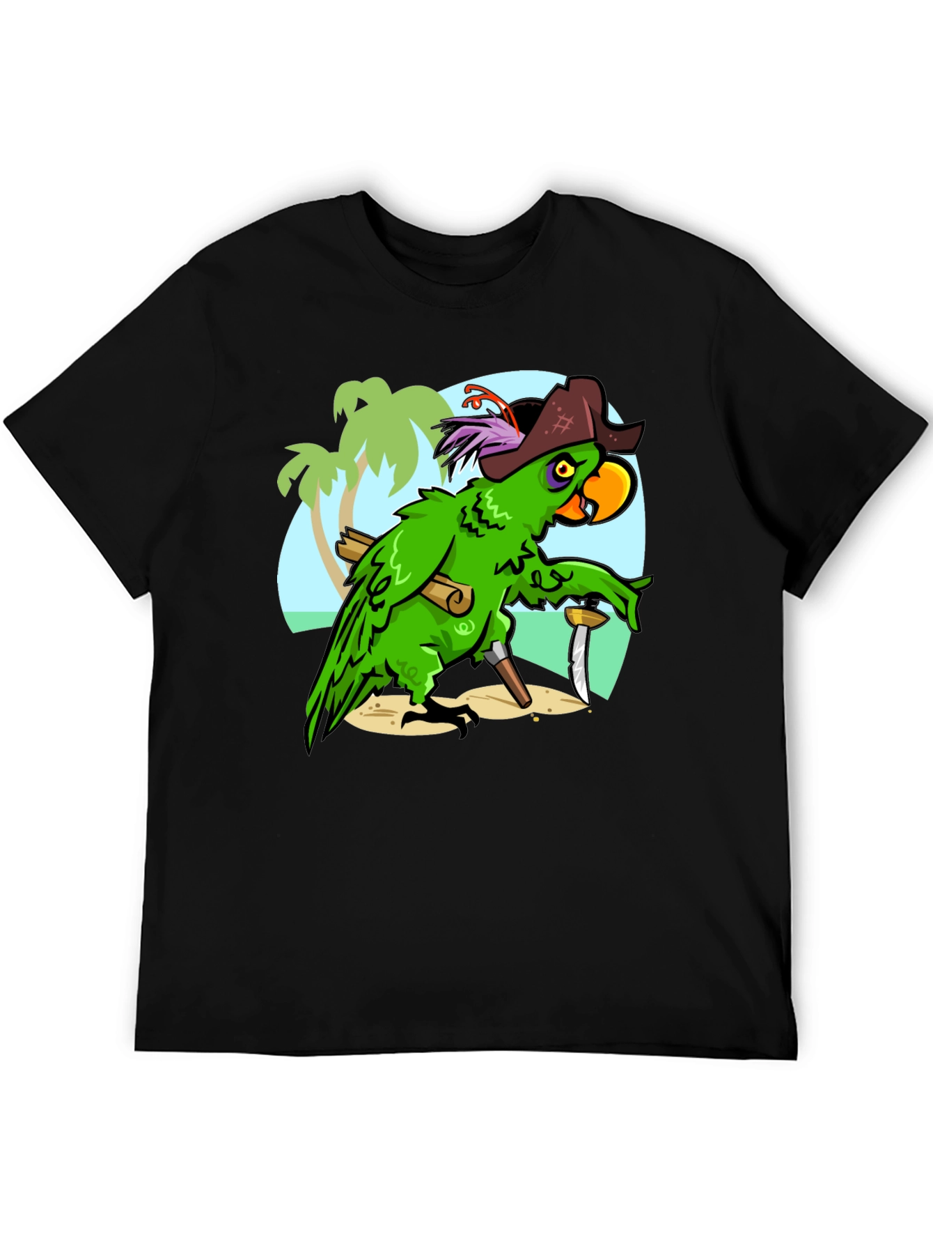 Pirate Parrot Graphic T-Shirt