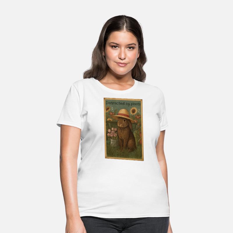 bunny straw hat and flowers