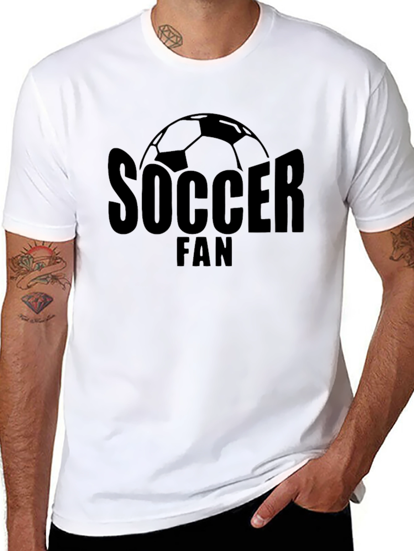 Soccer Fan Black T-Shirt for Sports Enthusiasts