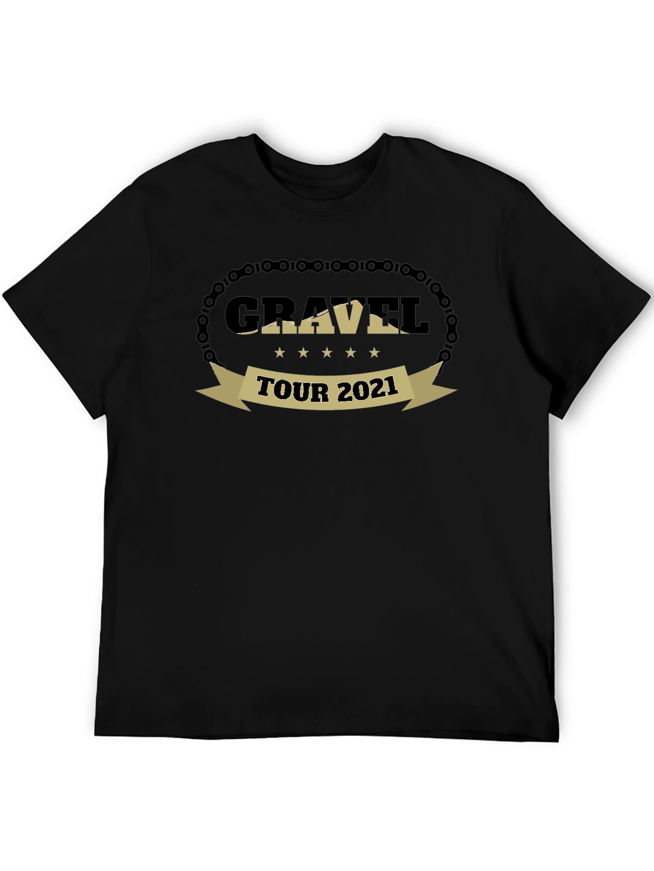 Gravel Tour 2021 Black T-Shirt