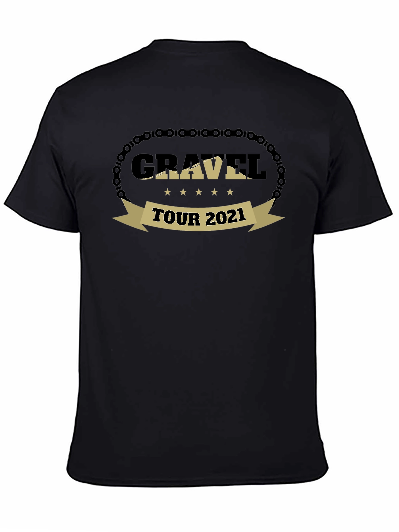 Gravel Tour 2021 Black T-Shirt