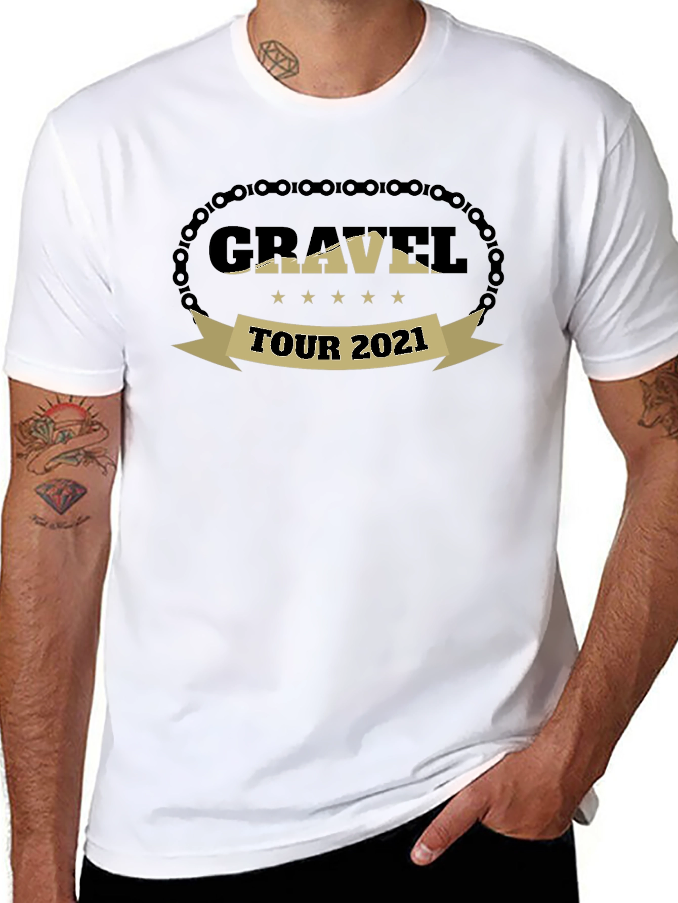 Gravel Tour 2021 Black T-Shirt