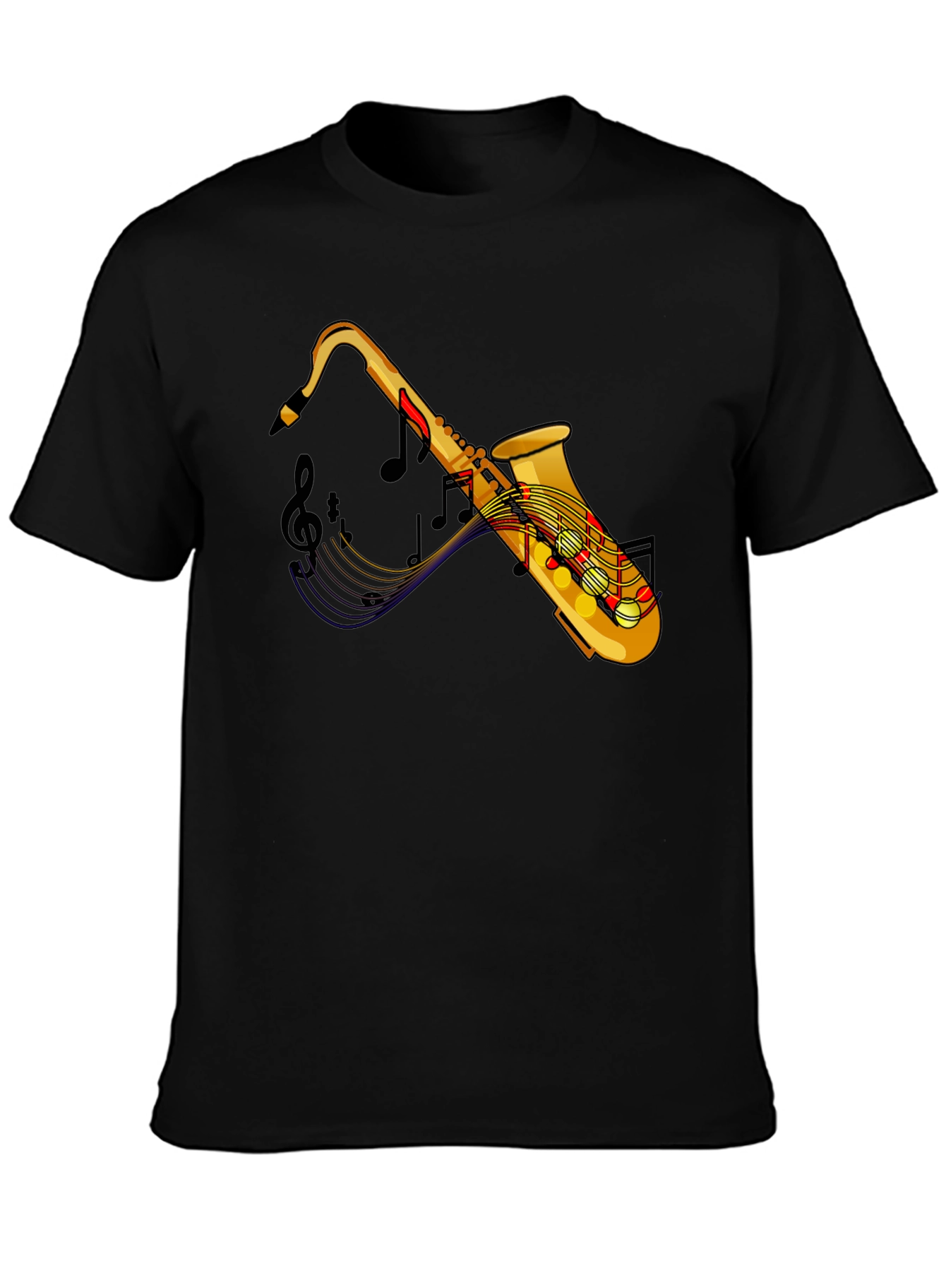 Saxophone Graphic Tee - Music Lovers T-Shirt