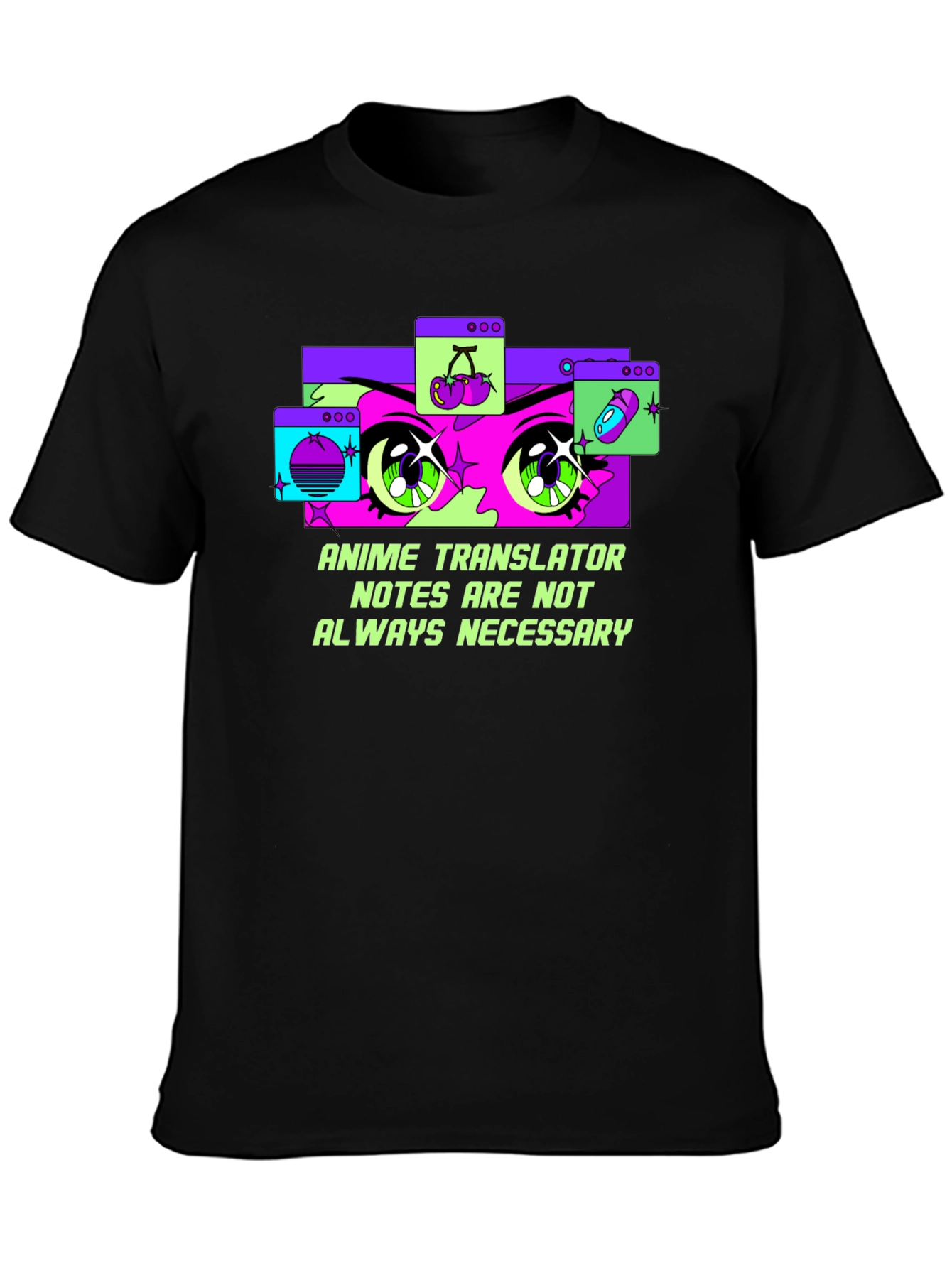 Anime Translator Tee - Notes Not Always Necessary