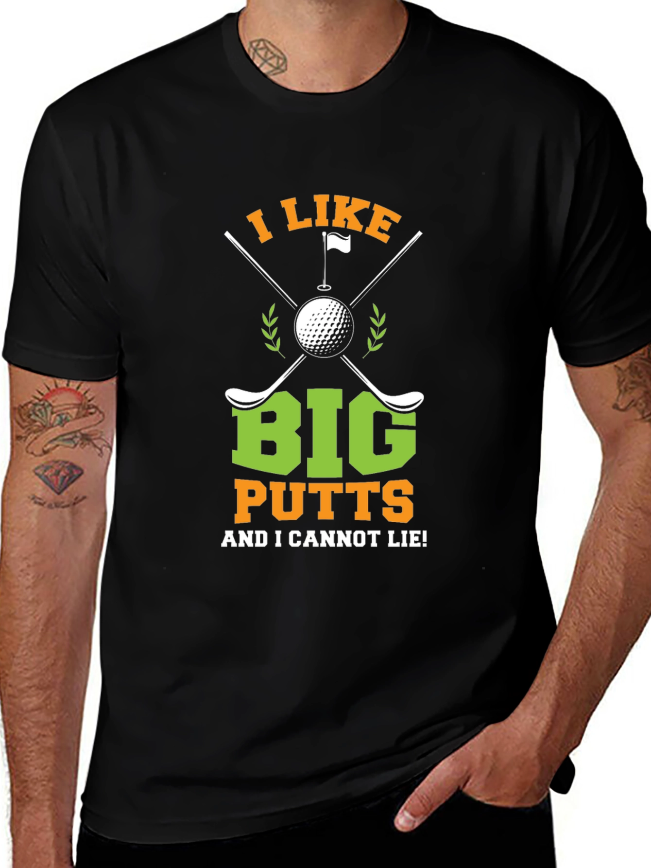 Golf Lover Tee: I Like Big Putts!
