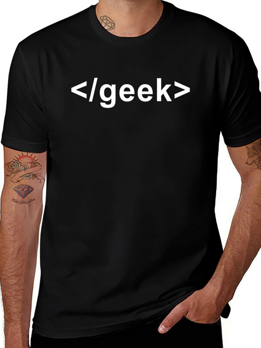 Geek Code Black T-Shirt - Programmer Humor