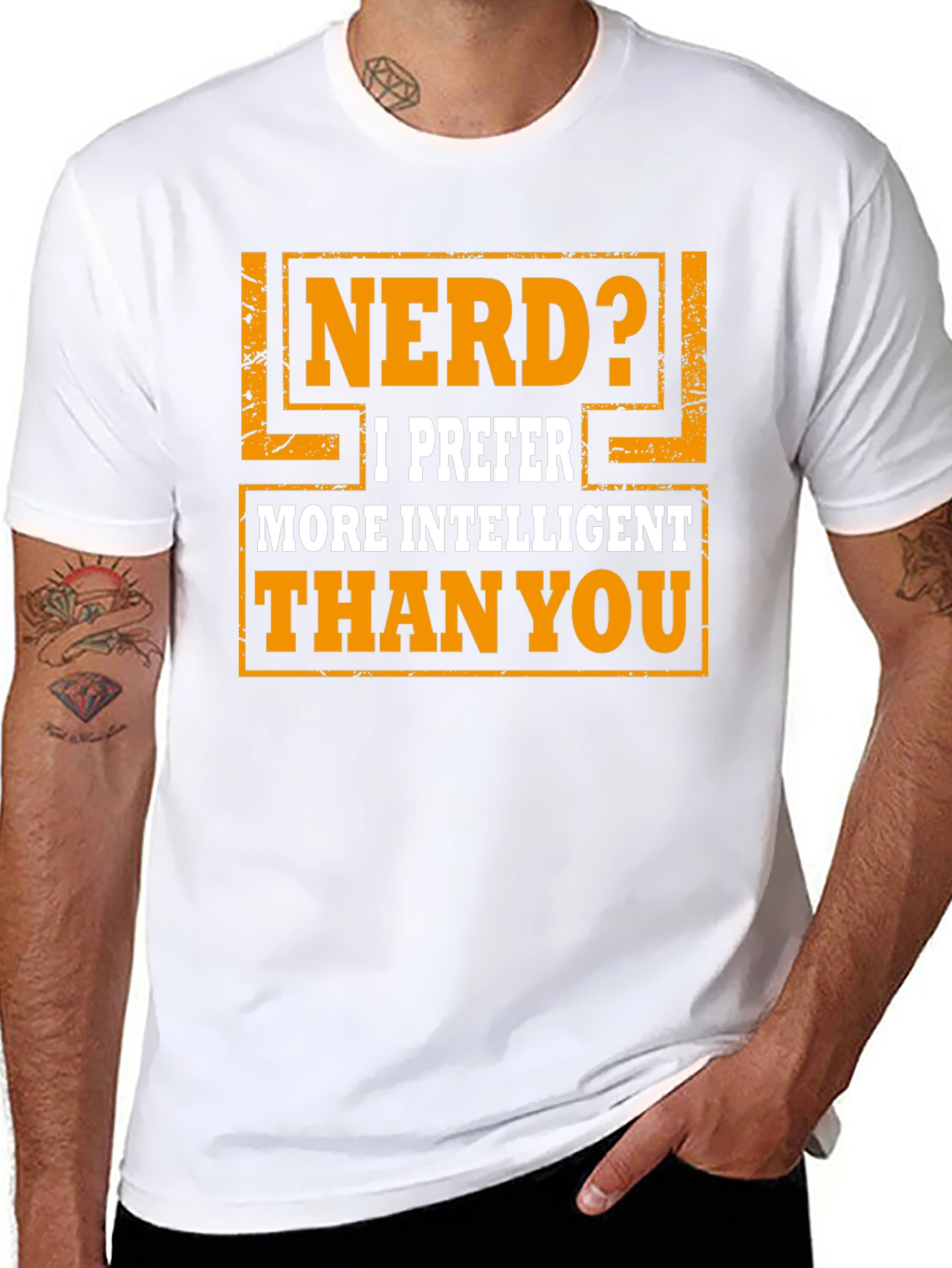 Nerd? Intelligent T-Shirt - Funny Graphic Tee