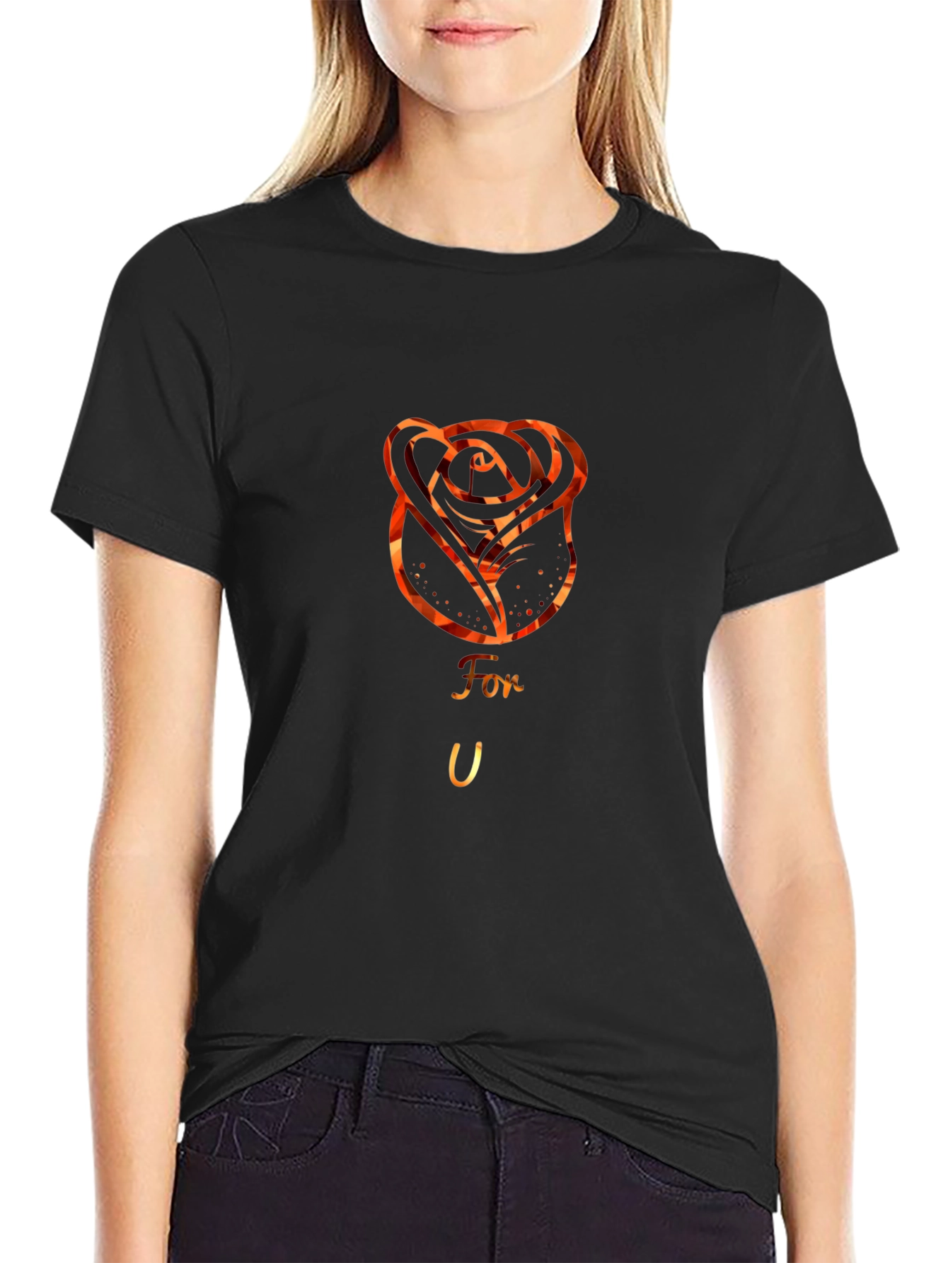 Fiery Rose Tee - For You
