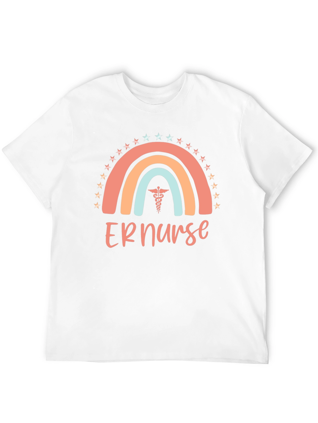 ER Nurse Rainbow Graphic T-Shirt