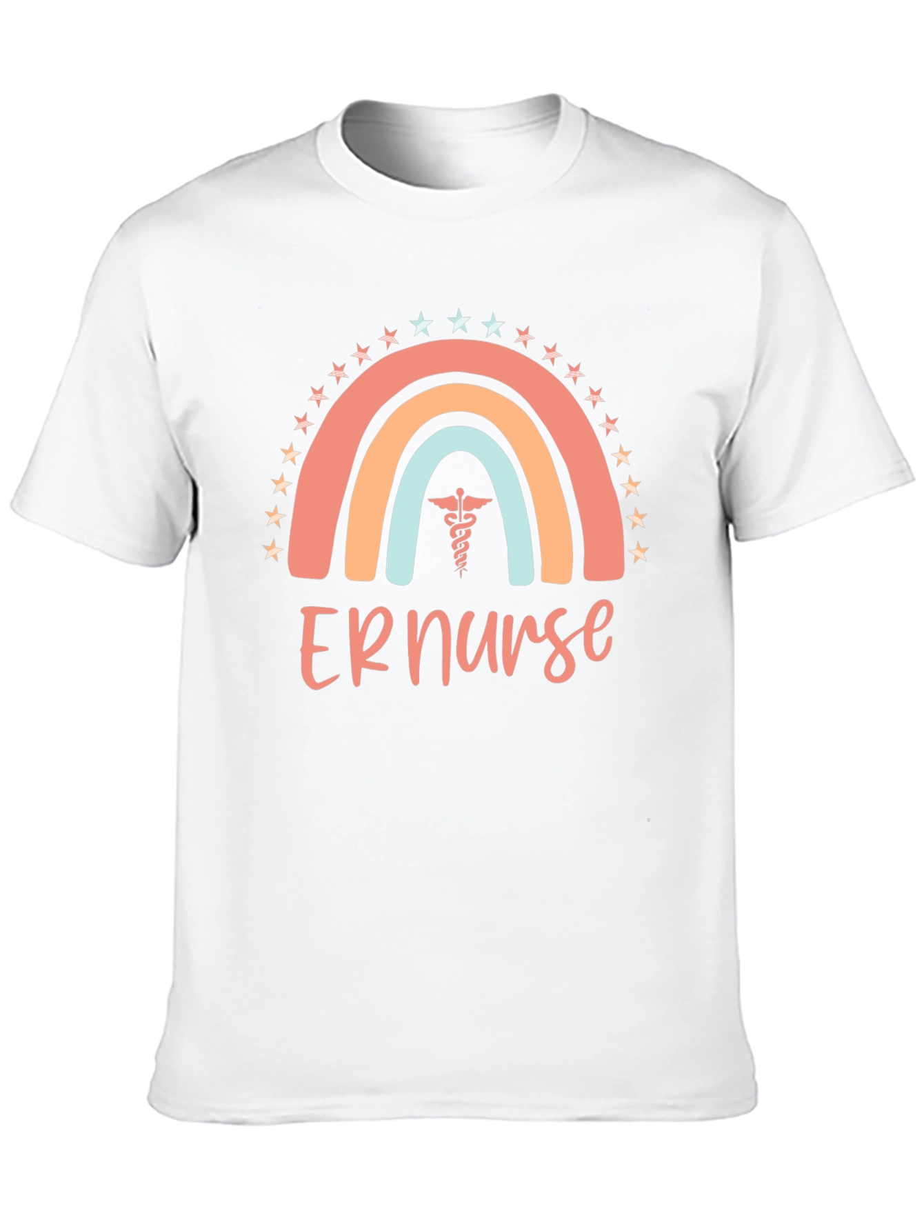 ER Nurse Rainbow Graphic T-Shirt