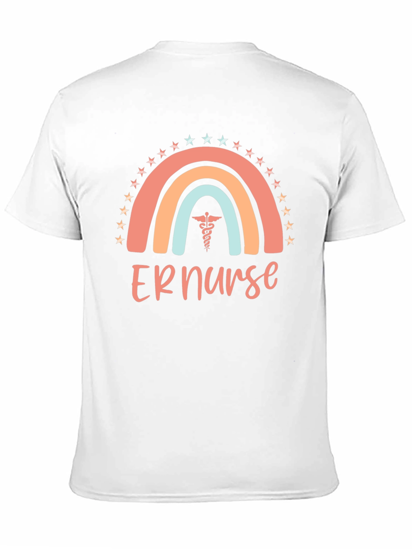 ER Nurse Rainbow Graphic T-Shirt