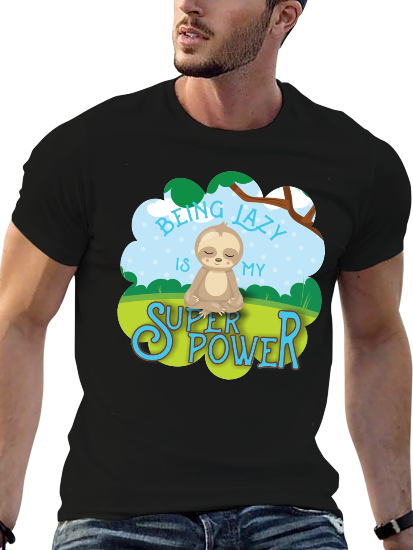 Lazy Sloth Super Power Tee