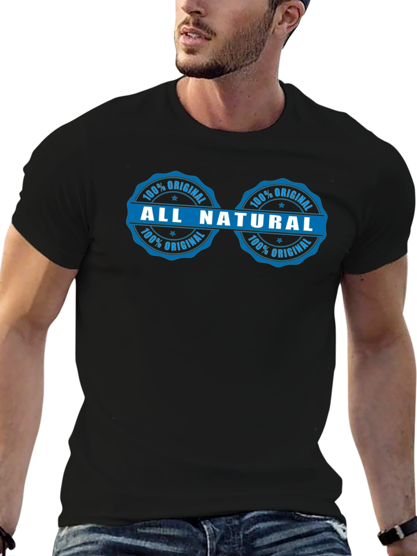 All Natural Graphic T-Shirt - 100% Original