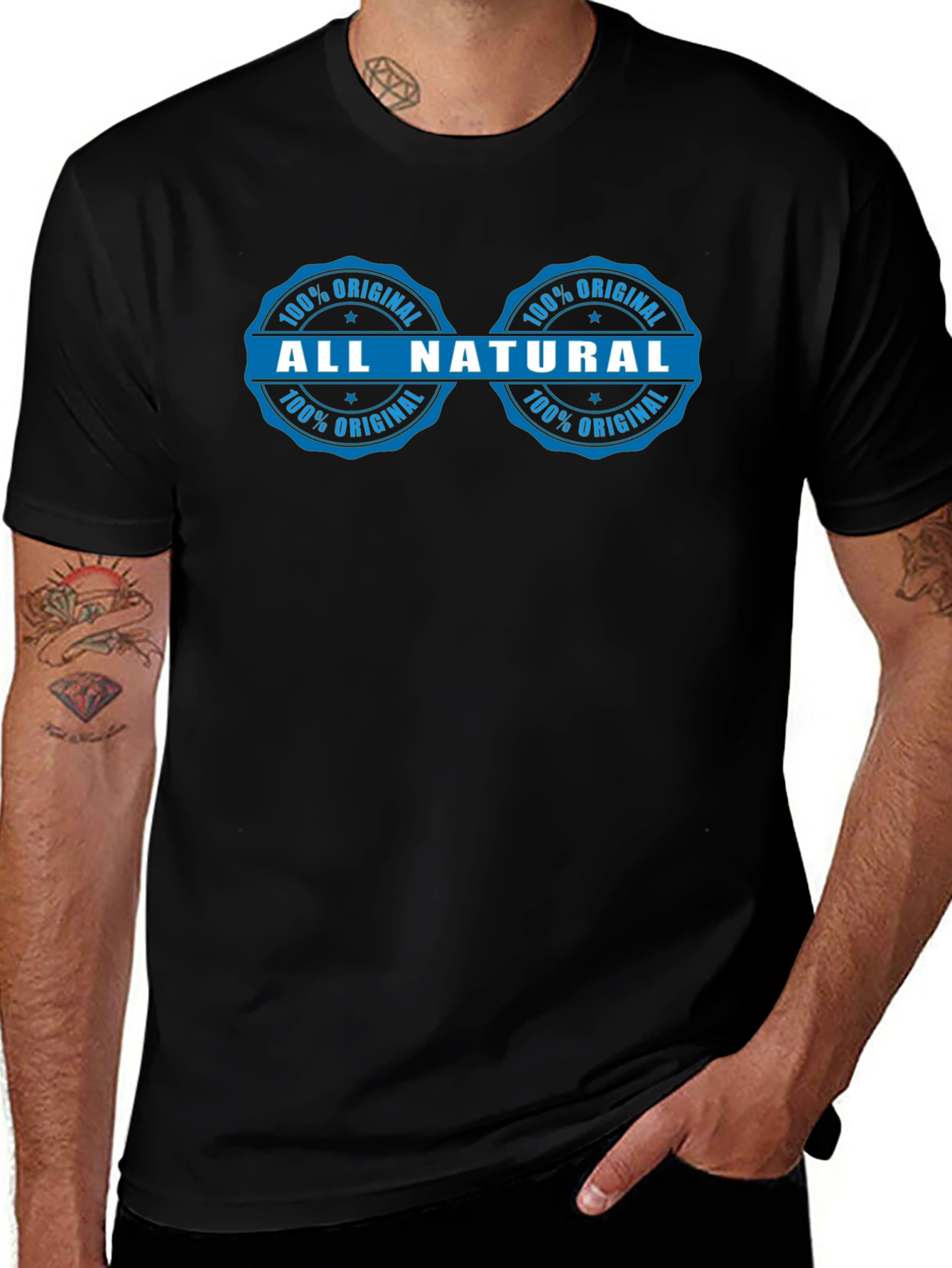 All Natural Graphic T-Shirt - 100% Original