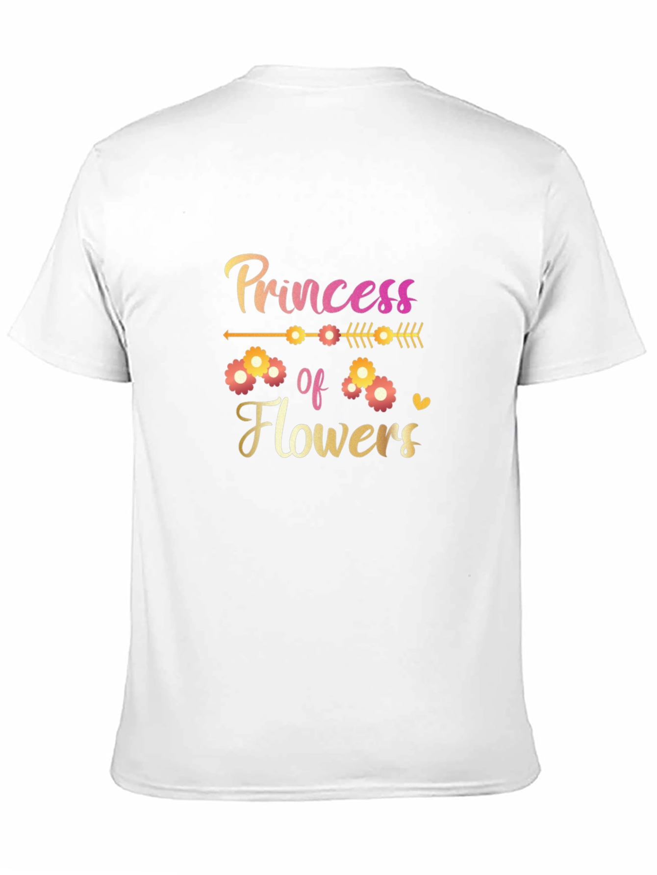 Princess of Flowers Graphic Tee - Black T-Shirt