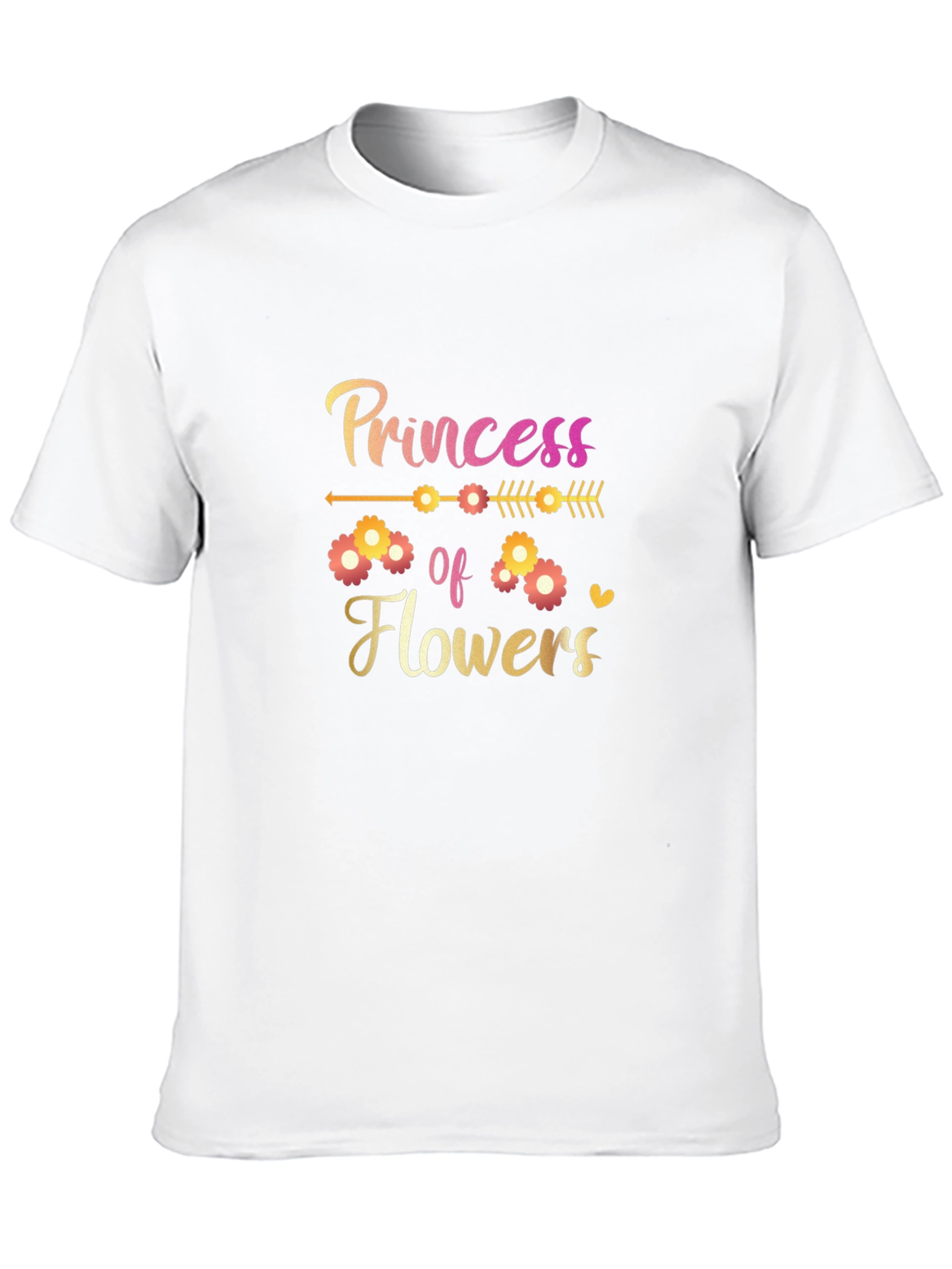 Princess of Flowers Graphic Tee - Black T-Shirt