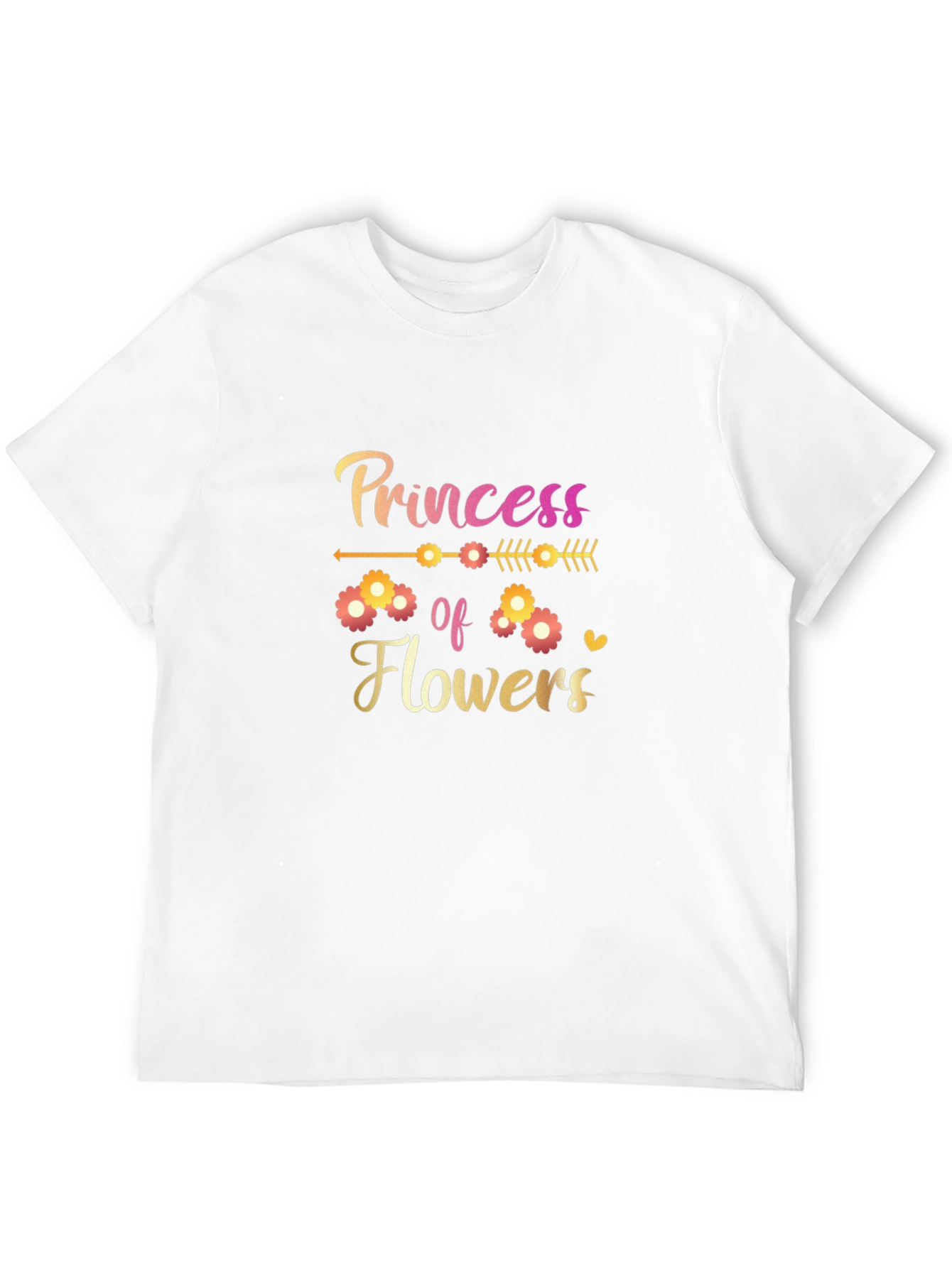 Princess of Flowers Graphic Tee - Black T-Shirt